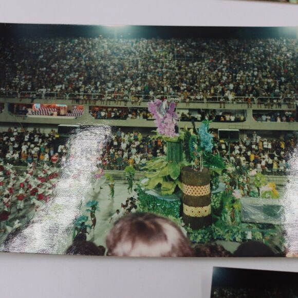 Vintage Photographs Vacation Brazil Flower Festival Crowds Parade Lot of 7 - Picture 4 of 11